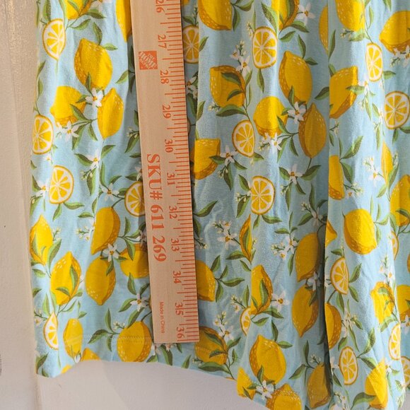 Alex's Lemonade Stand Romper Size XL Pockets Stretch Drawstring Waist Light Blue - Picture 8 of 11